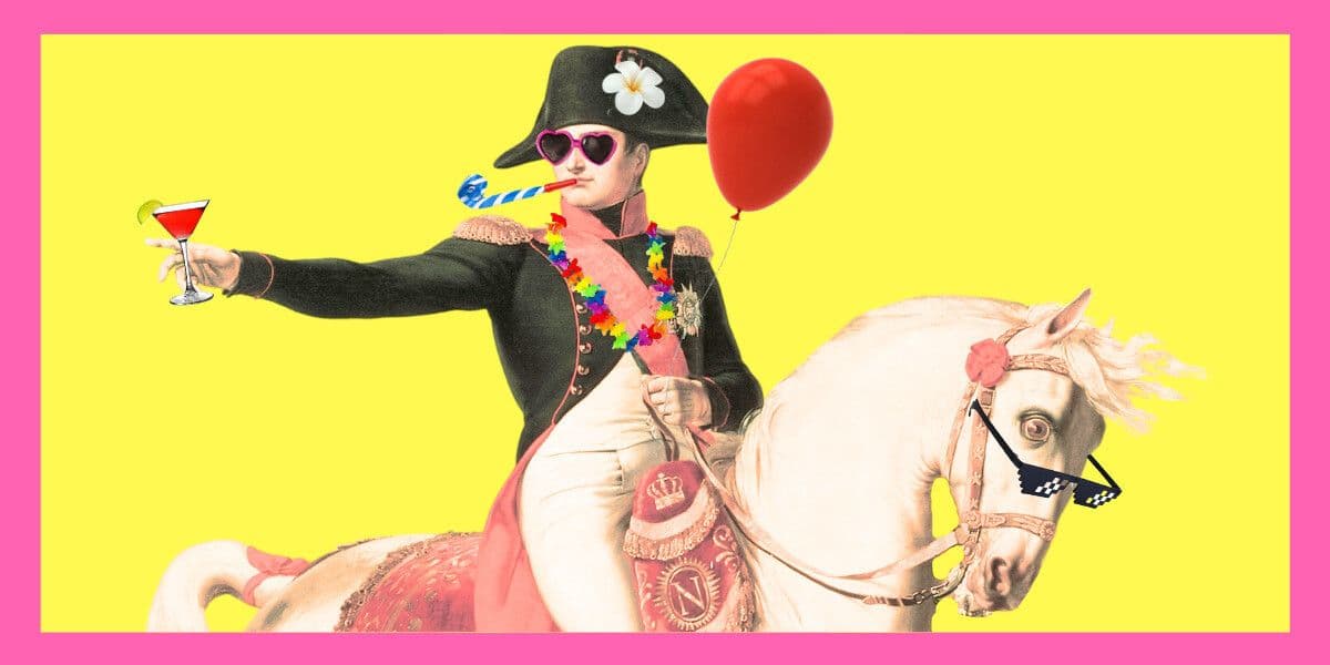 Napoleon with fun accessories